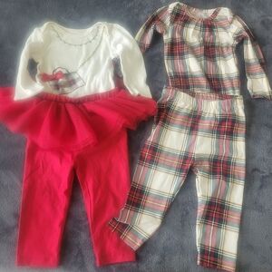 Christmas Baby Girl  Matching Set